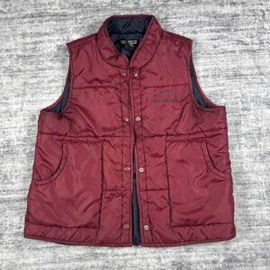 Ralph Lauren Polo Size Medium Red Puffer Vest Lightweight Ski Outdoors Polyester